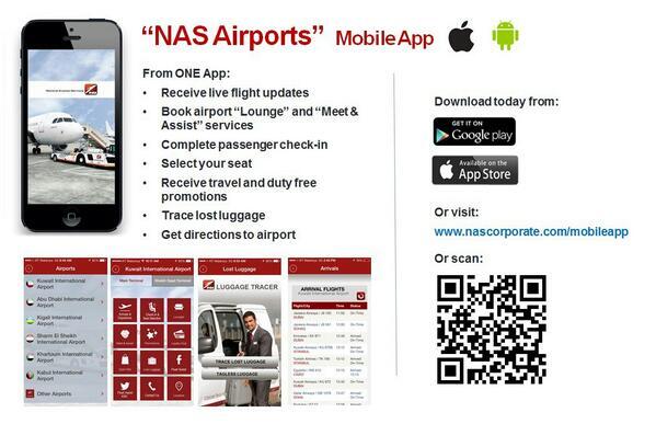 GoldenClassAbuD's tweet photo. NAS launches mobile app for AUH, KWI &amp; KGL Airports. Download on your device now from Apple Store and Google Store. http://t.co/fSuEgh2S1l
