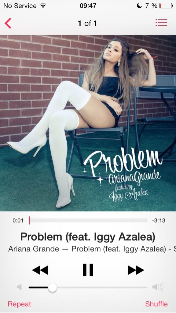 CookiGrande's tweet image. #BuyProblemOniTunes #ProblemOutNow #ProblemIsNumberOne Buy it! It's perfect! @arianagrande