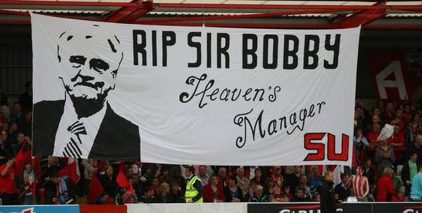 Sir_BobbyRobson's tweet photo. Sir Bobby 'Heavens Manager' http://t.co/WMef1lD3UQ