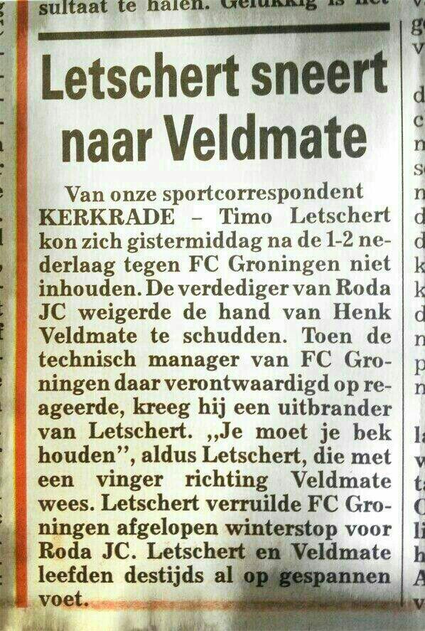 PieterHH's tweet photo. Letschert mag toch met recht wel een ongelooflijk vervelend narcistisch en ondankbaar mannetje genoemd worden #rodgro http://t.co/7n3zExOEKf