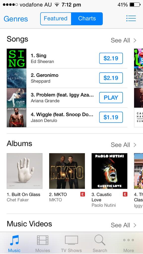 Arianaskoalaxo's tweet image. Number 3! We are getting there! Let's not stop now! #ProblemToNumberOneInAus
