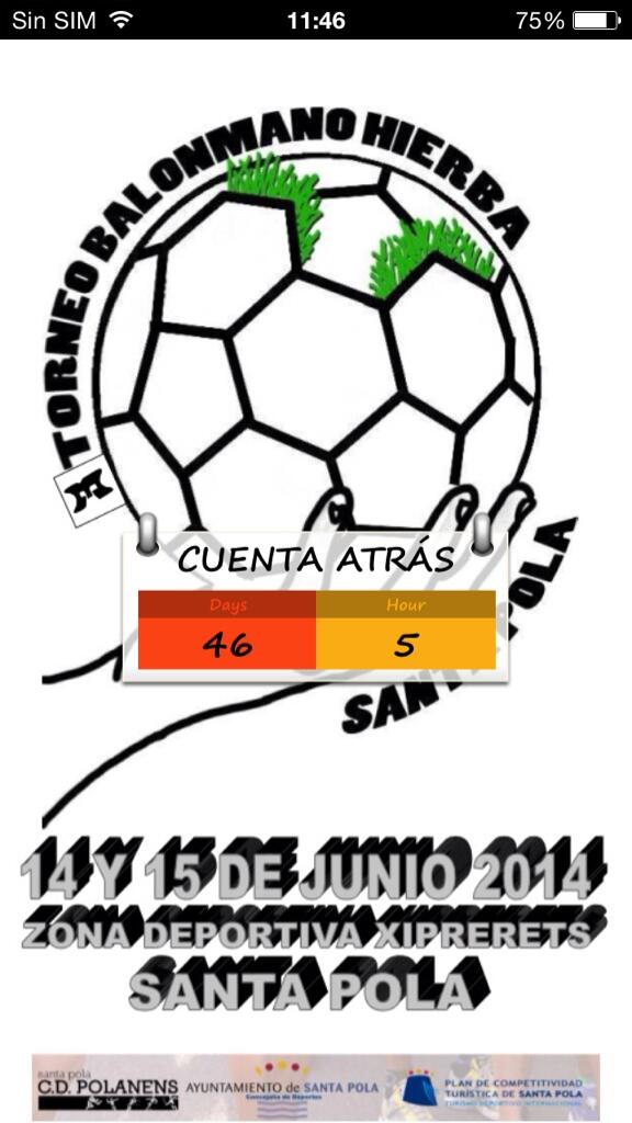 BalonmanoHierba's tweet photo. Empezamos la cuenta atrás!!! http://t.co/vq6q5nkmHf