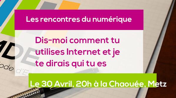 nmdefr's tweet image. Rencontre du numérique #1 Mercredi, 20h. On compte sur vous et merci de RT :) goo.gl/PGBBZv