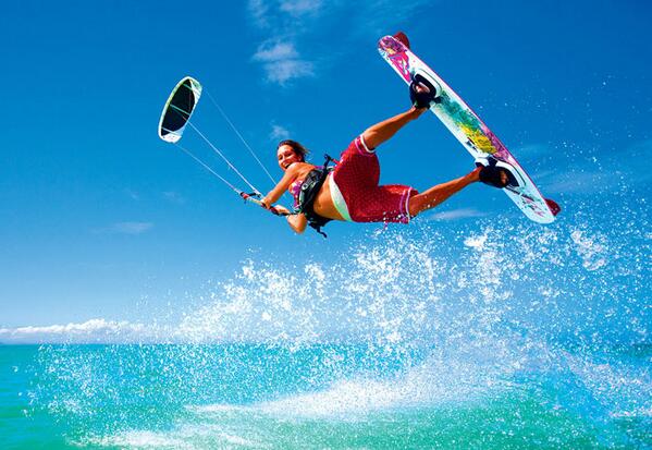 #Kitesurfing in #Sanur , as it is also called, has gained popularity in Indonesia