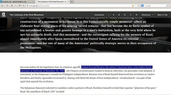 dvconcepcion's tweet image. @govph another #typographicalerror in The Centenary of the Rizal Monument gov.ph/rizal-monument/ please check &amp;amp; edit