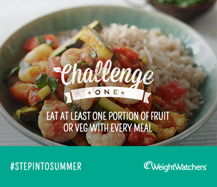WWSamR's tweet photo. #StepIntoSummer challenge - eat at 1 portion of fruit + veg with every meal. http://t.co/gi7jAUKzI7