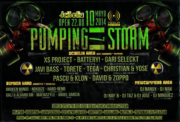 GoikoDCIBELIA's tweet photo. PUMPING STORM 2014,Haz RT y contesta;¿Cuantas ediciones se han hecho en ITZELA MULTIPLEX? ¡¡4 PASES DOBLES GRATIS!! http://t.co/JYZoZPvxYL