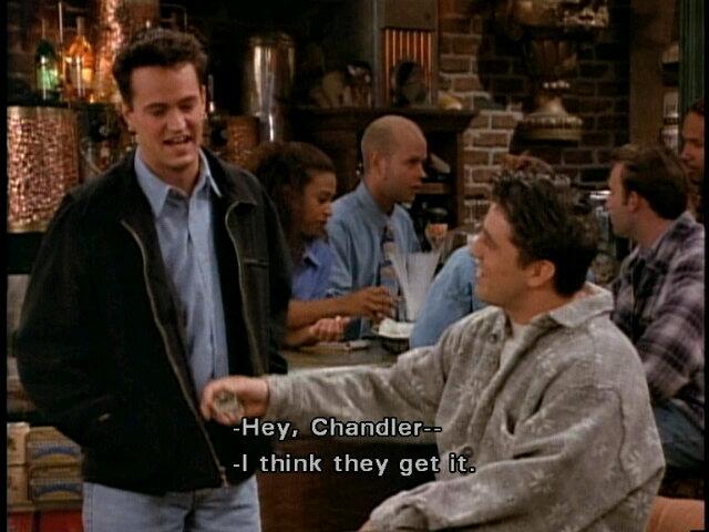 YARN | Check it out! We're bracelet buddies! | Friends (1994) - S02E14 The  One With the Prom Video | Video gifs by quotes | 35d4c7e0 | 紗