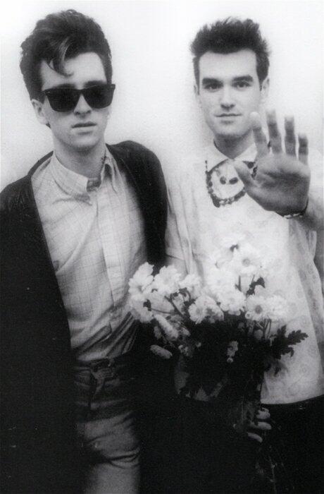 MusicalGods_UK's tweet photo. Marr &amp; Morrissey. http://t.co/s5bzt6muzv