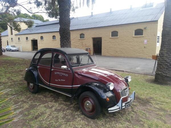 Seppeltsfield's latest company vehicle. Nice way to cruise the Barossa!
