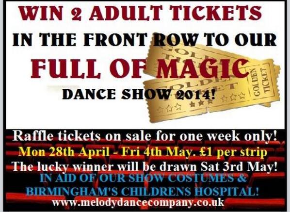MelodyDanceCo's tweet image. Fir this week inly were selling raffle tickets for an amazing prize &amp;amp; good cause!!! #fullofmagic #MDC