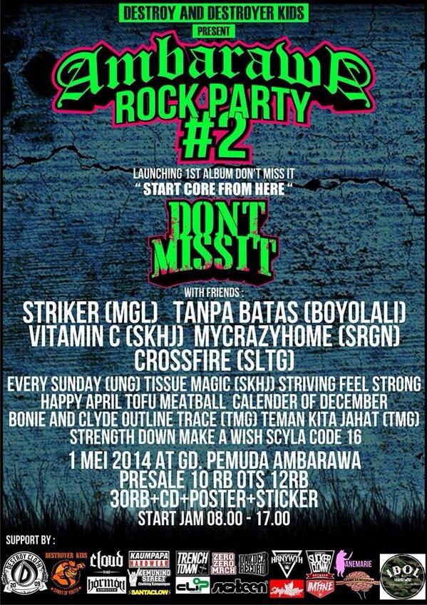 vitamincpunk's tweet image. #1MAY Gd Pemuda Ambarawa sampai jumpapapa .....