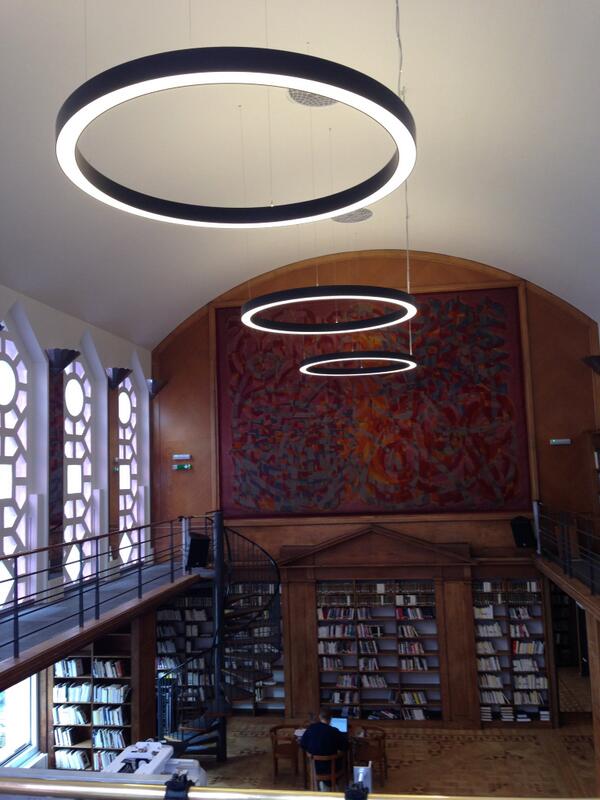 Latest London project... 2000mm Ø LED pendants. Direct / Indirect with dual DALI control... nice hey..?