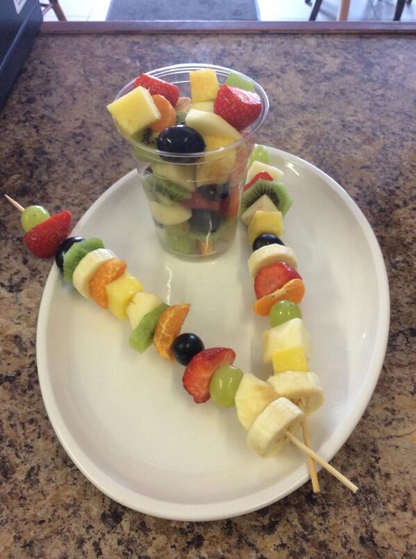 Now available in gran's delicious fruit skewers and fruit cups