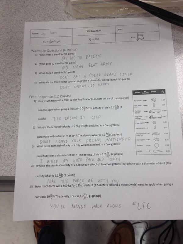 JayPakan's tweet image. This pretty much sums up how I feel about school right now #physicstest
