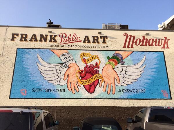 DontDALmyATX's tweet photo. Let's Band Together #austin #sxsw #sxswcares #keepaustinweird #helphealthehurt http://t.co/70N1zFogxd