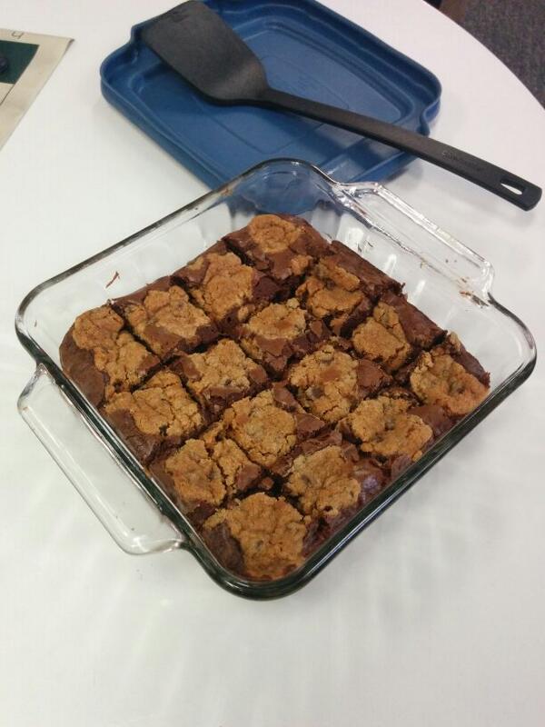 DealsGo's tweet image. Everybody's favorite cookie brownies for final bootstrap camp class before @convergese #nom @TminusSIX @USCColaInc