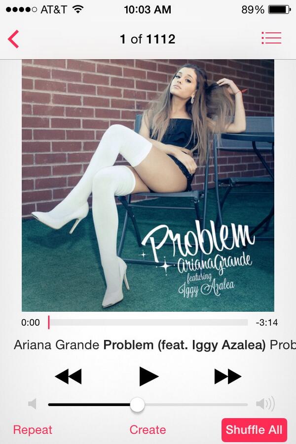 Po0rUnfrtntS0ul's tweet image. #ProblemOutNow #Problem #ProblemJustBrokeARecord @ArianaGrande @IGGYAZALEA 😍😍😍