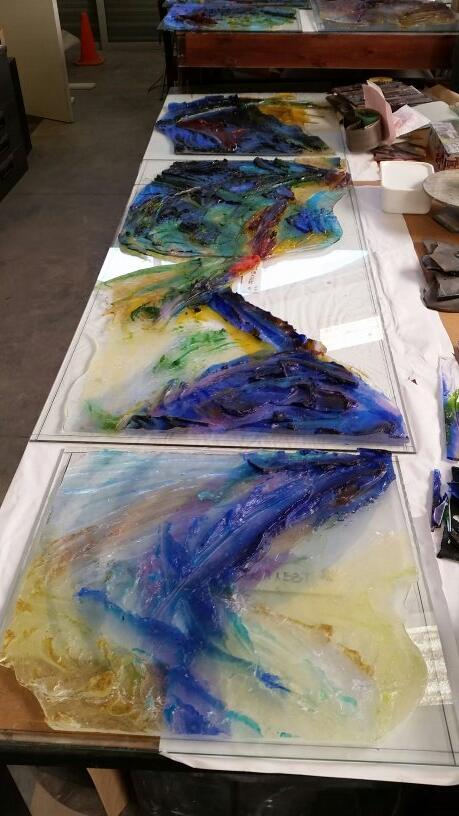 Capeglassstudio's tweet photo. Work in progress @Capeglassstudio by Abraham le Roux for windows of small chapel . http://t.co/GXPnIEJ8ZG