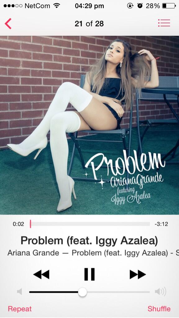 ollgsomeday_'s tweet image. Stuck on repeat 👌❤️ @ArianaGrande #ProblemOniTunes #ProblemOnRepeat #loveit