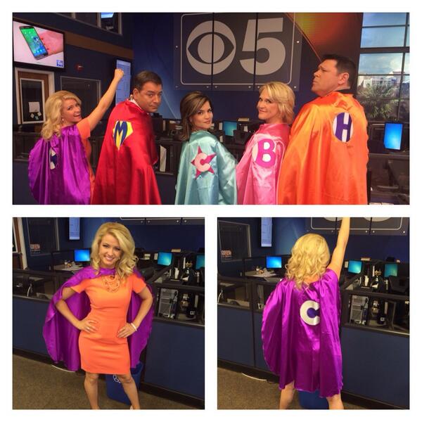 ChelseyTVHost's tweet photo. Happy National Superhero Day! :+) What super power would you choose to have? Fly, strength? #CapePower http://t.co/5fcD846Qjr