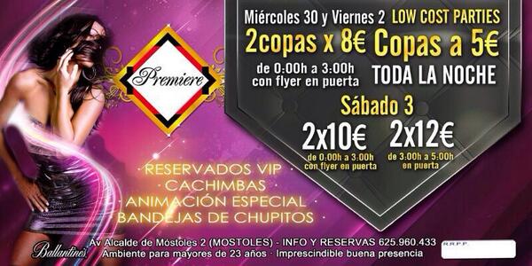 Lo bueno de este lunes es que no queda nada para el miércoles y nuestro plan low cost 2 copas por 8 euros!!!