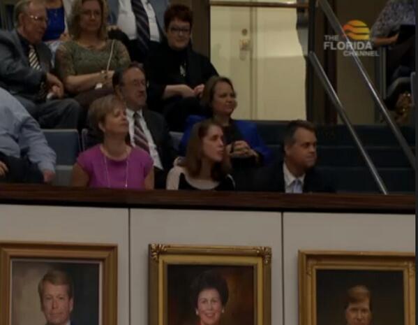 Good to be w/ family today in <a href="/FLSenate/">Florida Senate</a> chamber to retire my great grandfather/1915 Sen Pres Charles Davis' portrait.