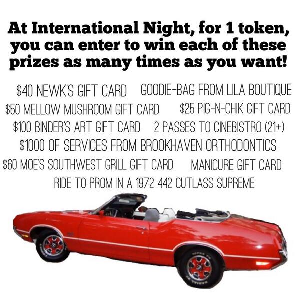 CrossKeysART's tweet photo. Lots of awesome prizes will be awarded at International Night, #CrossKeysATL!!! 🏆 http://t.co/gvgGePzMvI