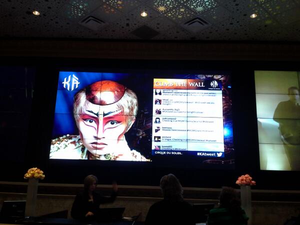 kscopecolorado's tweet photo. Love creative marketing and KA! Checking in @MGMVideowall #LasVegas #KAtweet #ClimbTheWall http://t.co/fvfMr5rWyN