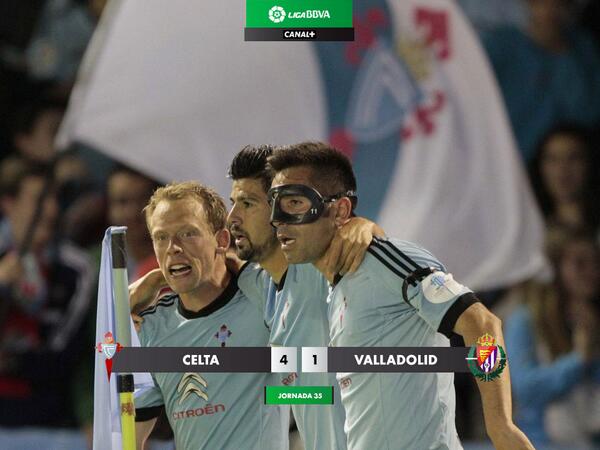 MPlusDeportes's tweet photo. El Celta certifica su permanencia a costa de un Valladolid en apuros. VÍDEO: http://t.co/XzoKHRFDz1 http://t.co/RyvYdTCHX7