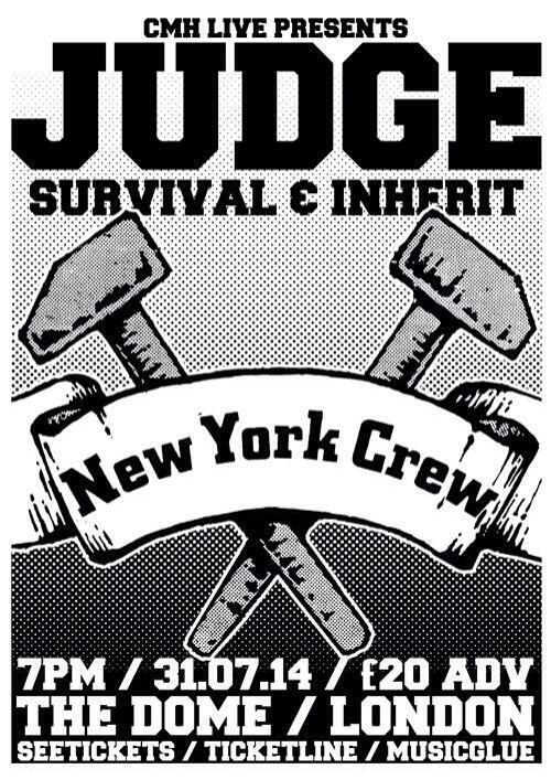 Bringin It Down with Survival &amp; Judge in London this July ”