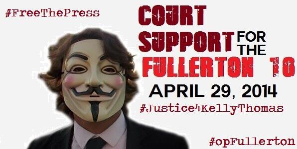 The #Fullerton10 have court tomorrow
North Court in Fullerton at 8:30 AM
Come and show your support
<a href="/OWSLosAngeles/">#OccupyLA</a>