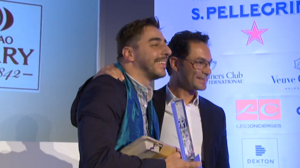 ElGerio's tweet photo. Jordi Roca, del Celler de Can Roca, s'emporta el premi a millor pastisser del 2014 #50bestrestaurants http://t.co/7EjN926FiU
