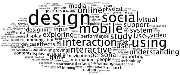 mhsorens's tweet photo. #CHI2014 titles word cloud http://t.co/dSA0qf88eS