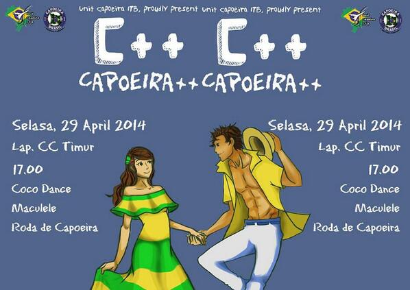 [HARI INI]  tari-tarian brazil dari UCI. ayo datang :3 <a href="/GAneshaLAU/">广州</a> @JodohITB <a href="/KM_ITB/">Kabinet KM ITB</a>