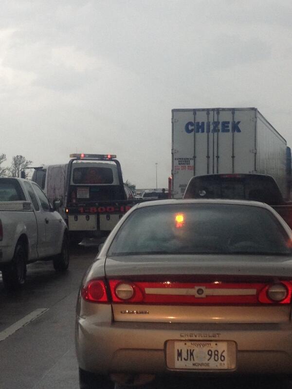 JoeyRay16's tweet photo. @djkevinrussell power lines look down on 45 at 78 as well as overturned 18 wheeler http://t.co/Yun7xXHjX6