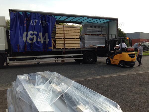 Flat packed Hivehaus on its way to @GDLive_UK