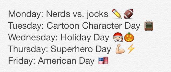 Juniors and Seniors will have a SPIRIT WEEK for prom, starting Monday 4/5!