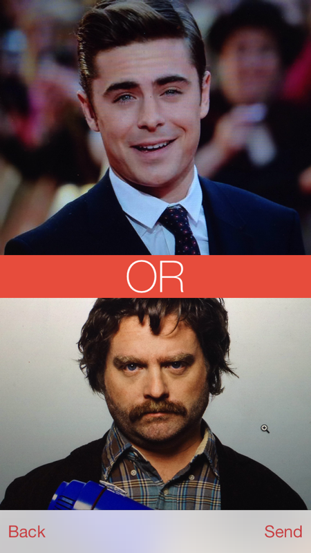 trypoptome's tweet photo. @ZacEfron vs. @galifianakisz 
@questionoftheday @poptome http://t.co/MCYmPwRYJa