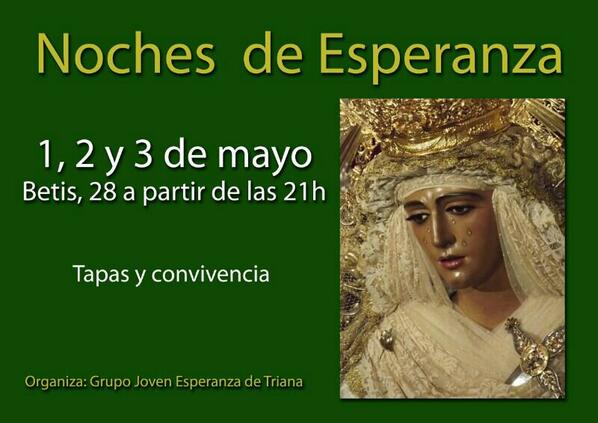 GJ_EsperanzadT's tweet photo. @EspDeTriana #NochesdeEsperanza. http://t.co/JhjReVNxYQ