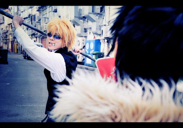 CosplayWorld_'s tweet image. Shizuo y Izaya , durarara! #cosplay #anime