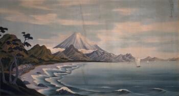 後期から登場した司馬江漢《駿河湾富士遠望図》（静岡県立美術館