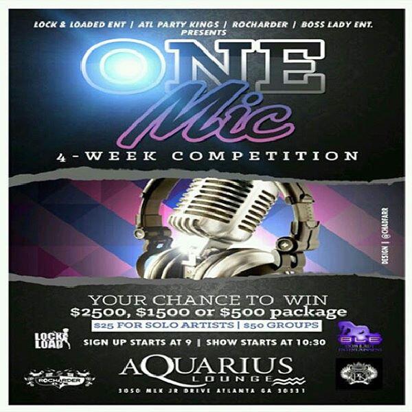 djT_rocatl's tweet photo. TONIGHT....ONE MIC!..Aquarius lounge http://t.co/jw72mtHz9c