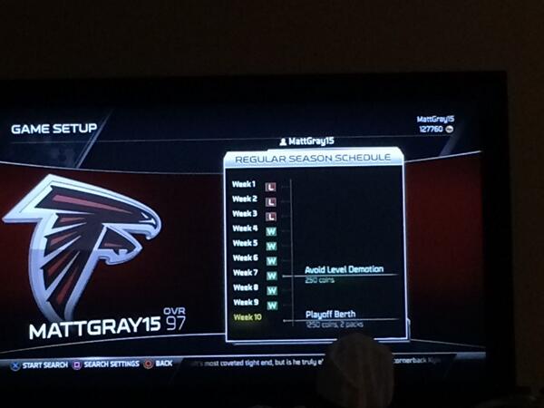 GrayMUT's tweet image. Of course start off 0-3 then proceed to go 6-0 to make the playoff berth come down to the last game 😏