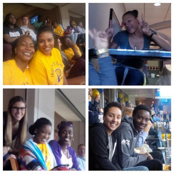 Catchin24's tweet photo. @IndianaFever n da building!!! @Pacers #PacerNation STAND UP!!!!!!!! #SoBleseed http://t.co/03Vhmd9ZfF