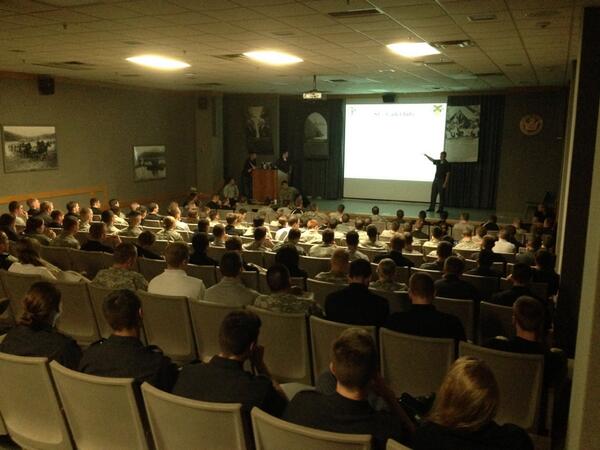 CommanderSMC's tweet photo. Had a full Cadet Volunteer Club Meeting tonight. All 250 Cadets informed and ready to go this weekend! http://t.co/fmIRNQMeIa