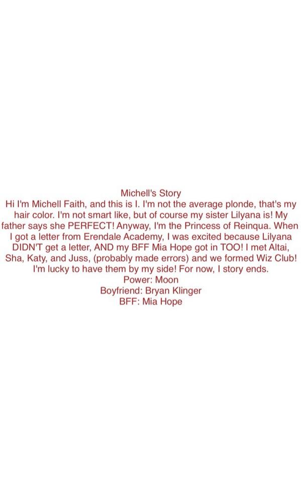 WizCIub's tweet photo. Michell's Story @MicheII_WizCIub http://t.co/YQpAOGvdB8