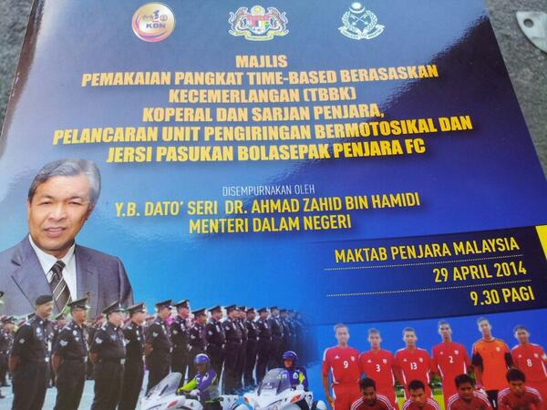 penWanitaKajang's tweet photo. Thniah kpd smua Kpl &amp; Sjn... Smga ia akn mnjdi pmangkin tk jd lebh cmerlang n gmilang @maktabpenjara@penjaramalaysia http://t.co/hQ7dl4WoHe