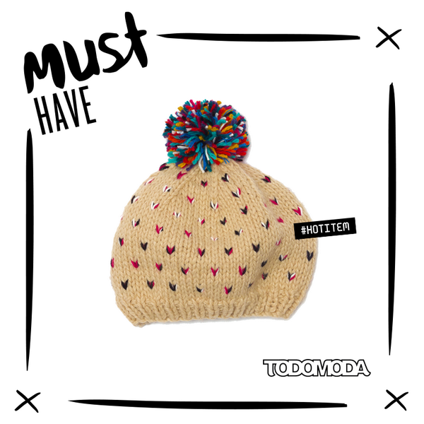 todomoda_ar's tweet photo. HOT ITEM ▶ Gorro de lana con pompón, en tiendas esta temporada #SoftWinter #HipnCute http://t.co/fHI2RqeRt8