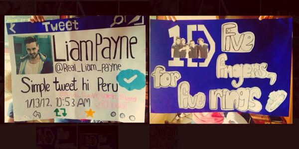 iClaudiaT's tweet image. Nuestros bellos posters para el concierto @Valeria_VRivera @Micaela_SimoneV #OneDirectionEnPeru @onedirection ❤️❤️